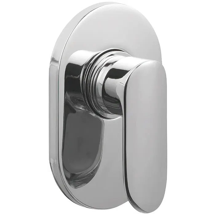 Bad Land UP-Brausearmatur APPIA UP-Brausearmatur Silber - Silber, Glänzend - Verchromter Einhebel-Duschmischer mit ovaler Rückplatte.