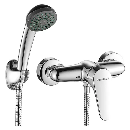 Komplette Set Brausearmatur Wasserhahn ORIS Brausebatterie für Badezimmer in Chrom