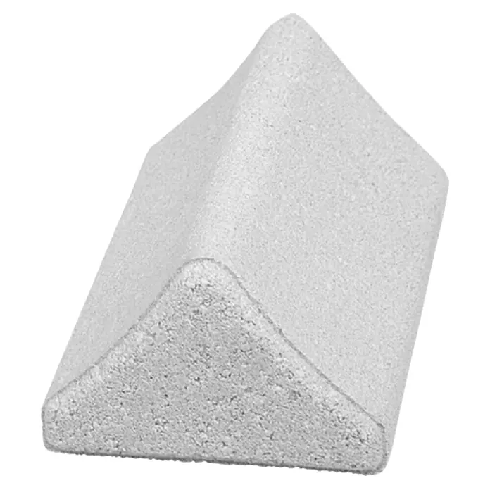 Christoph Auto-Stop - Weiß, 25 x 14,8 x 10 cm, Beton - Diagonale Ansicht