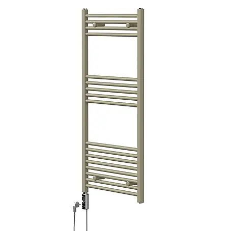 LuxeBath  Elektro-Badheizkörper Handtuchheizkörper elektrisch 600W 600 x 1200 mm Beige Heizkörper