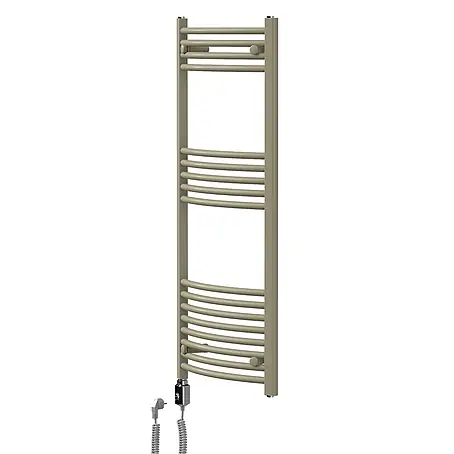 LuxeBath  Elektro-Badheizkörper Handtuchheizkörper elektrisch 600W 500 x 1200 mm Beige Heizkörper