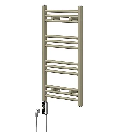 LuxeBath  Elektro-Badheizkörper Handtuchheizkörper elektrisch 300W 500 x 800 mm Beige Heizkörper