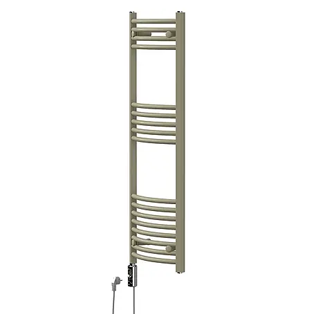 LuxeBath  Elektro-Badheizkörper Handtuchheizkörper elektrisch 600W 400 x 1200 mm Beige Heizkörper