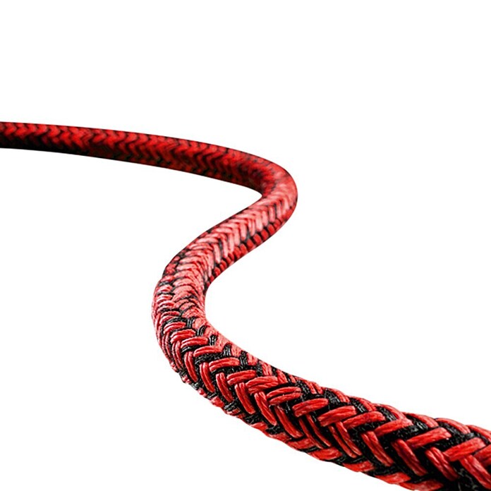 FSE Robline Lijn, per meter Coppa 3000 (8 mm, Zwart/Rood, Dyneema SK78)