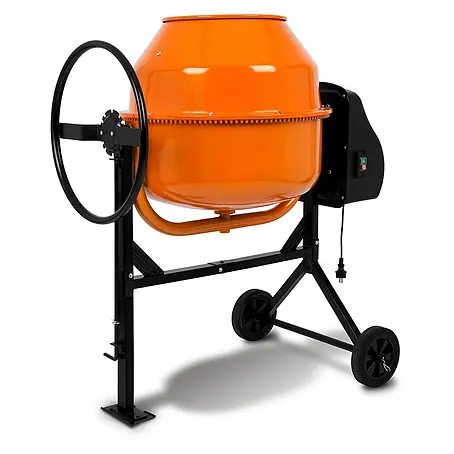 EBERTH  Elektro-Betonmischer Betonmischer 160 L, 650 W, 230 V, Stahlzahnkranz