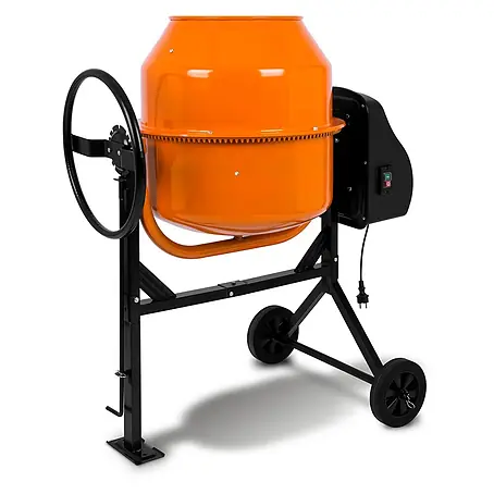 EBERTH  Elektro-Betonmischer Betonmischer 140 L, 550 W, 230 V, Stahlzahnkranz