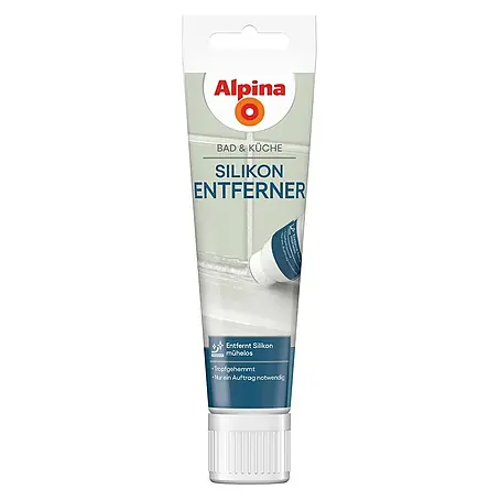Alpina  Sanitär-Silikon Silikonentferner Schwammtube Bad & Küche