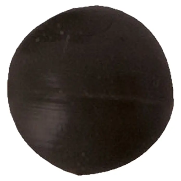 Westline Carp Soft Rubber Bead - Durchmesser: 6 mm, 25 Stk. - Dunkle Kugel mit einer glatten, leicht reflektierenden Oberfläche, ideal für verschiedene Anwendungen.