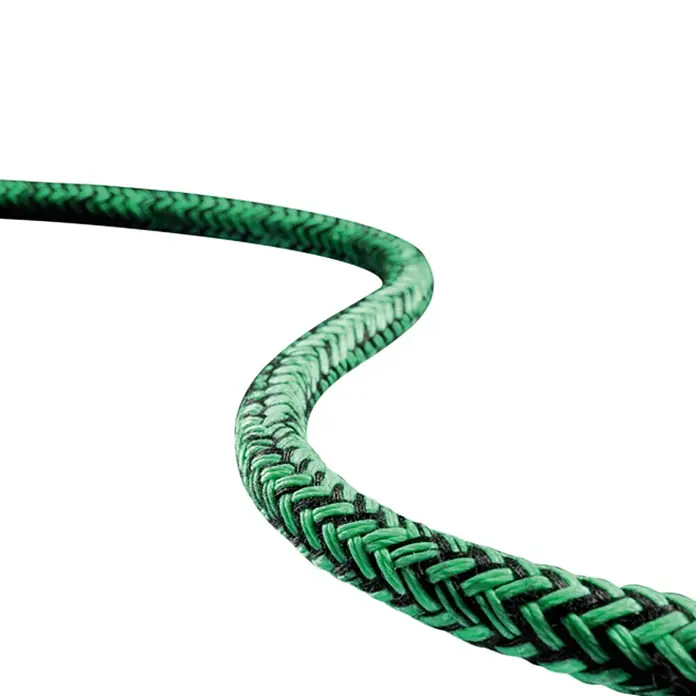Robline Leine Meterware Coppa 3000 - 10 mm, Schwarz/Grün, Dyneema SK78 - Detailaufnahme