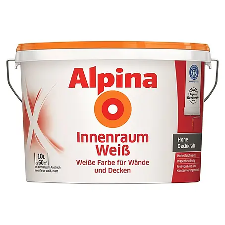 Alpina  Wandfarbe Innenraumweiß
