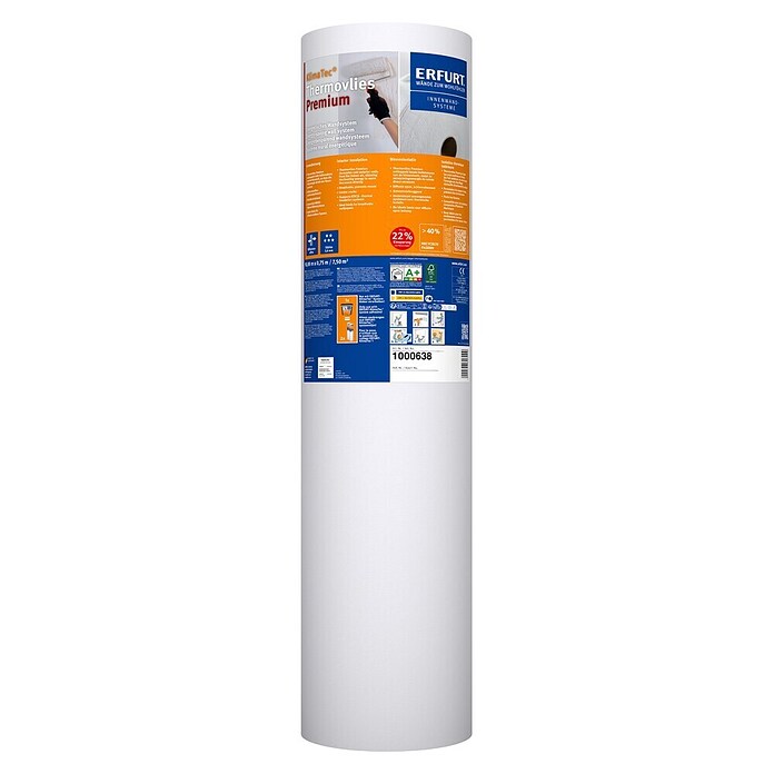 Erfurt Thermovlies Klima Tec Premium (3 mm, 10 x 0,75 m, Weiß)