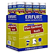 Erfurt Raufasertapete Rustic (Korngröße: Grob, Weiß, 10,05 x 0,53 m, Vlies)