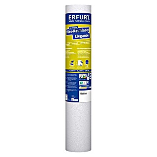 Erfurt Raufasertapete Vlies-Rauhfaser Elegance (Weiß, Korngröße: Mittel, Grobe Struktur, 15 x 0,53 m)
