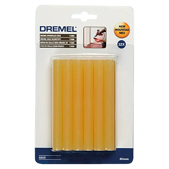 Dremel Holz-Klebestift GG 13 - 11 mm, Geeignet für: Holz, 12 Stk. - Dremel Holzleimstifte im 12er-Pack, ideal zum Verkleben von Holzprojekten. Praktisch und einfach in der Anwendung.