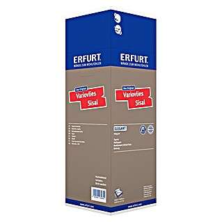 Erfurt Vliestapete Variovlies Sisal (Weiß, Uni, 25 x 0,75 m)