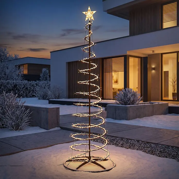 ECD Germany LED Weihnachtsbaum Außen 210 cm, Weihnachtsdeko mit Beleuchtung online kaufen bei BAUHAUS
