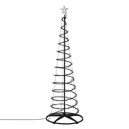 ECD Germany LED Weihnachtsbaum Außen 210 cm, Weihnachtsdeko mit Beleuchtung