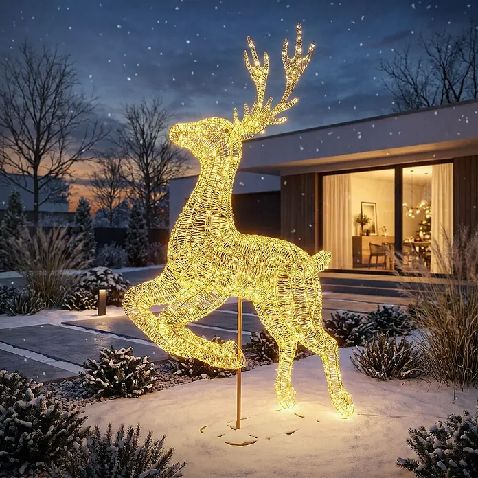 ECD Germany LED Rentier Outdoor XXL Weihnachtsfigur 337 cm Weihnachtsdeko online kaufen bei BAUHAUS