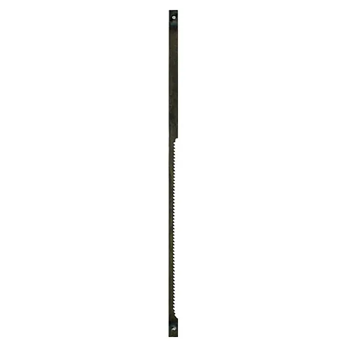 Dremel Moto-Saw Metallsägeblatt MS 53 - Passend für: Dremel Moto-Saw, Länge: 100 mm - Das Bild zeigt eine Stichsäge, ein Werkzeug zum Schneiden verschiedener Materialien. Die Säge hat eine scharfe Klinge für präzise Schnitte.