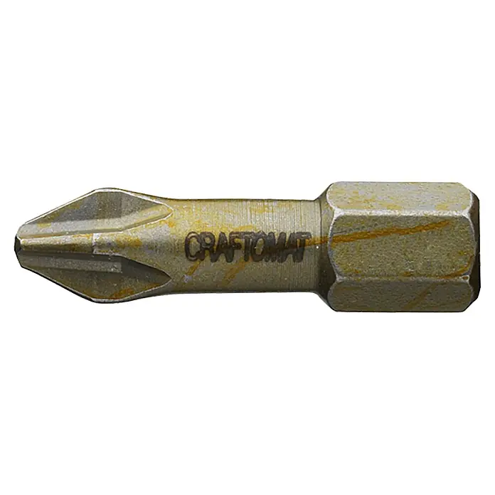 Craftomat Bit Wood - PH 3, 25 mm - Bild eines einzelnen Craftomat-Schraubendrehereinsatzes, der für verschiedene Schraubarbeiten verwendet wird.