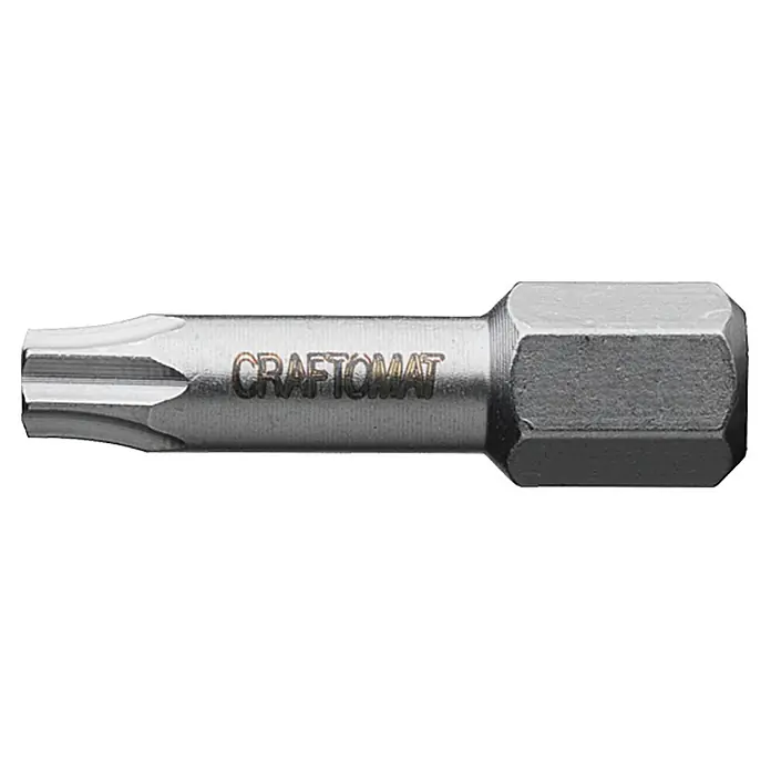 Craftomat Bit - TX 20, Edelstahl - Vorderansicht