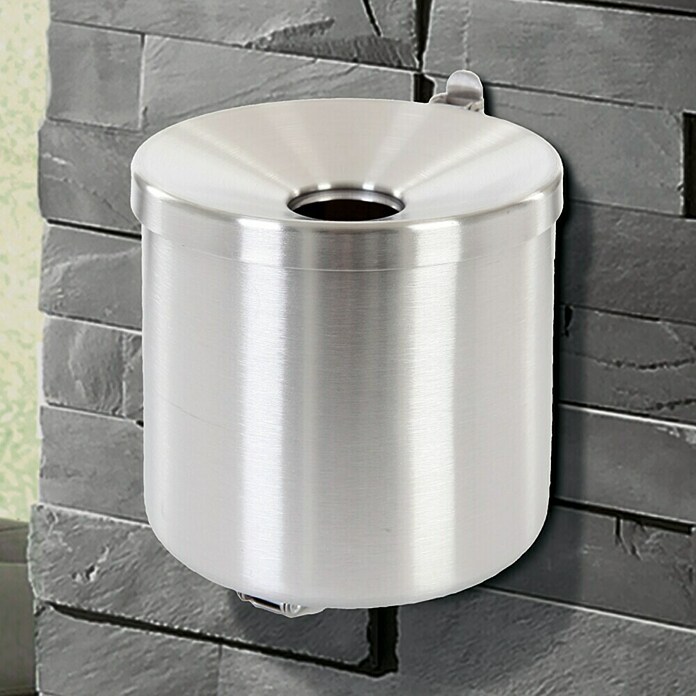 Vepa Bins Wandaschenbecher (2 l, Edelstahl, Durchmesser: 16 cm, Höhe: 16 cm)