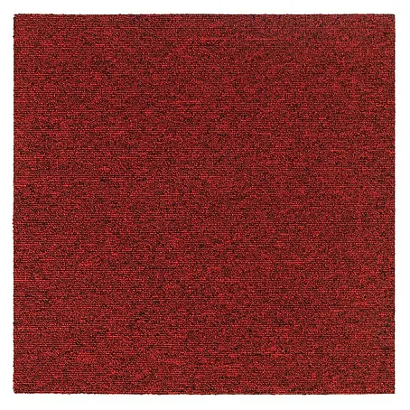 Floordirekt Teppichfliese Moscow Selbstliegend 50 x 50 cm 0,25 m² Rot