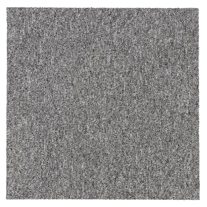 Floordirekt Teppichfliese Moscow 50 x 50 cm Grau -  - Grauer, melierter, texturierter Teppich.