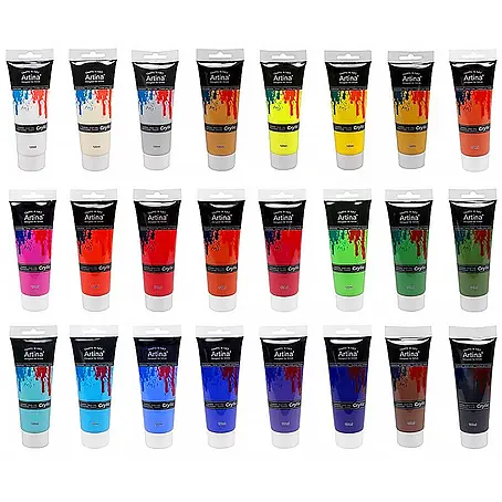 24er Acrylfarben Set 120ml Crylic