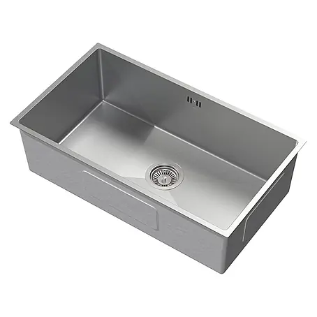 Spülbecken Edelstahl 1 Becken 70x40 cm mit Siphon