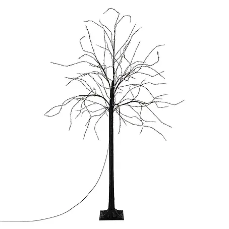 ECD Germany  Künstlicher Weihnachtsbaum Leuchtbaum mit 600 LEDsfür Innen & AußenWarmweiß
