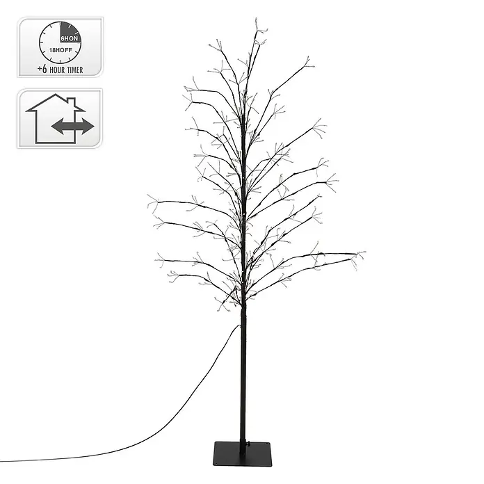 ECD Germany Künstlicher Weihnachtsbaum Leuchtbaum mit 360 LEDs inkl. Timer für Innen & Außen IP44 Warmweiß online kaufen bei BAUHAUS