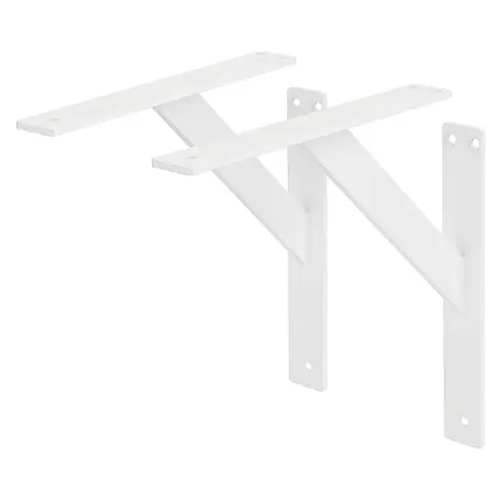 ML-Design  Metallregal Regalwinkel Weiß Regalstütze Wandkonsole Wandhalterung