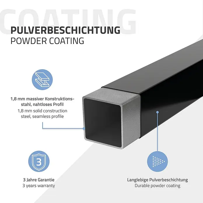 ML-Design Wandkonsole Regalwinkel L-Form Schwarz Konsolenträger Regalträger Halterung - L x B x H: 350 x 30 x 150 mm, Belastbarkeit: 50 kg, Stahl - Dunkelgraues Vierkantstahlprofil mit 1,8 mm massiver, nahtloser Konstruktion und robuster Pulverbeschichtung.