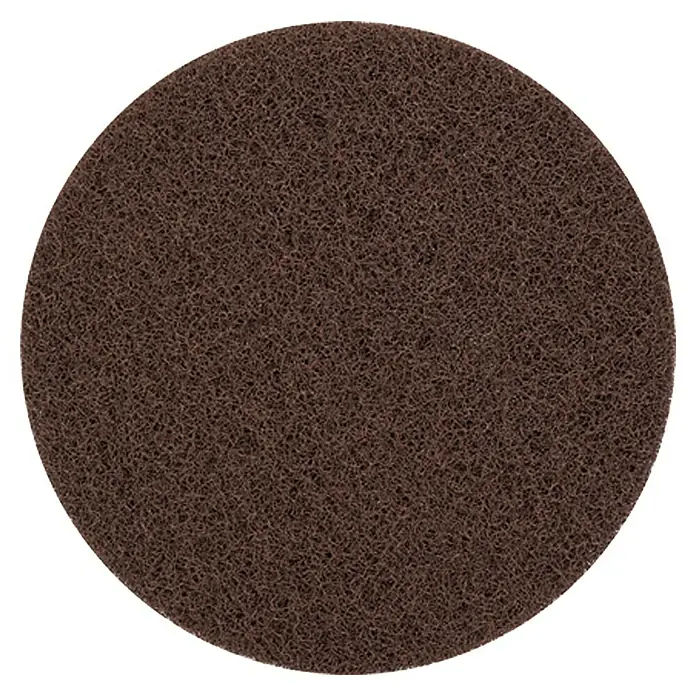 Craftomat Schleifvlies - Durchmesser: 128 mm, Körnung: 280 - Braunes Schleifpad für die Reinigung und Bearbeitung von Oberflächen. Ideal für Werkstatt und Handwerk.