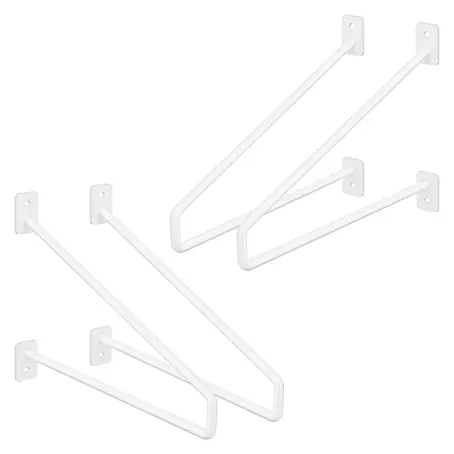ML-Design  Schwerlastregal Regalstütze Haarnadel 4er Set solide Regalwinkel Industrial Metall