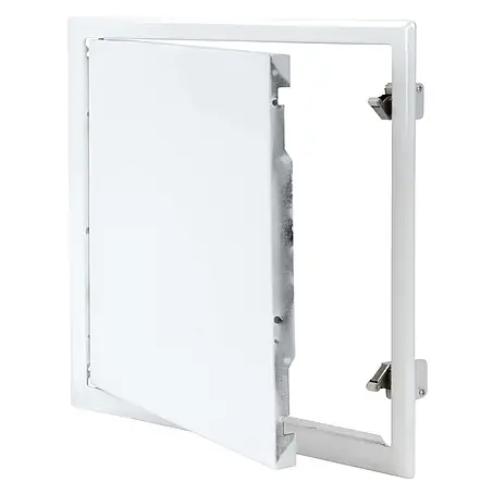 Protektor  Montagezubehör für Trockenbau 30cm x 30cm Revisionsklappe Stahl Schnappverschluss Weiß