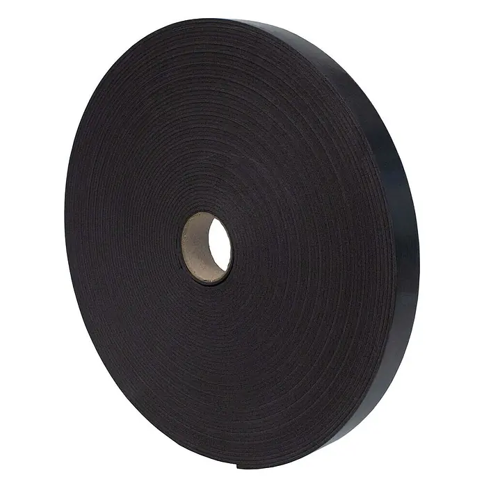 Dalsys Trennwandband 30m Abdeckband selbstklebend 30mm Schwarz - 30.000 x 30 mm - Große Rolle schwarzes Schaumstoffband mit sichtbarem Pappkern.