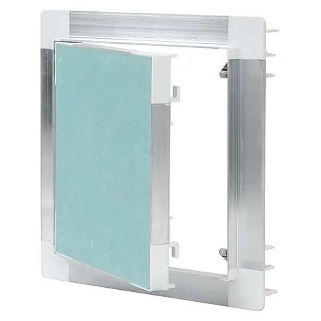 Protektor  Montagezubehör für Trockenbau 20cm x 20cm Revisionsklappe Alu Rahmen 12mm GK-Einlage Silber