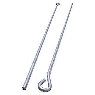 Protektor Abhängedraht mit Ø6mm Öse 375mm Stahl Silber Deckenabhängung