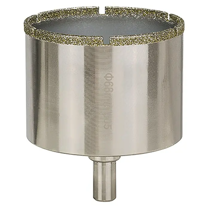 Craftomat Diamant-Lochsäge Keramik - 68 mm, Schnitttiefe: Max. 35 mm - Diamant-Lochsäge für präzise Schnitte. Ideal für Glas, Keramik und Fliesen, für saubere und splitterfreie Ergebnisse.