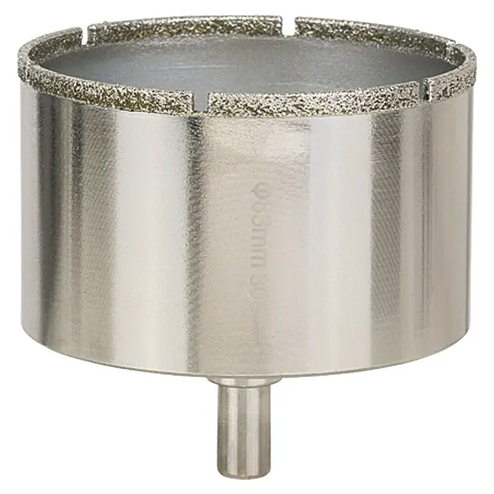 Craftomat Sierra de corona diamantada Cerámica - 83 mm, Profundidad de corte: Máx. 35 mm - Sierra de corona diamantada de 85 mm para perforar con precisión vidrio, cerámica y azulejos. Ideal para aplicaciones de fontanería profesional.