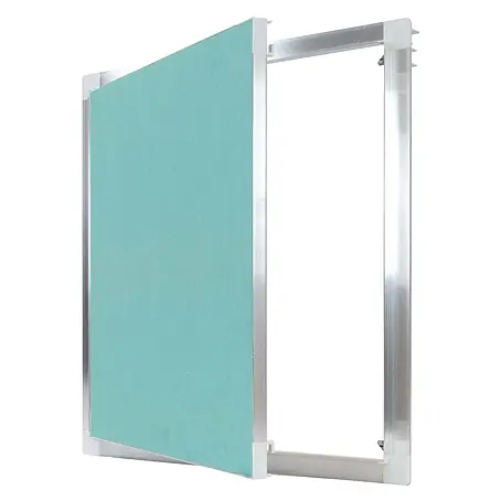 Protektor  Montagezubehör für Trockenbau 50cm x 50cm Revisionsklappe Alu Rahmen 12mm GK-Einlage Silber