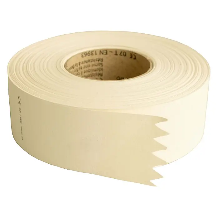 Dalsys Fugendeckstreifen 20x 75m x 5cm Papier Weiß Trockenbau Fugenband -  - Rolle cremefarbenes technisches Band mit ungleichmäßig gerissenem Ende, CE EN 13963 zertifiziert.