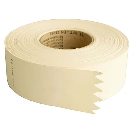 Dalsys  Fugenband 20x Fugendeckstreifen 75m Fugenband Papier Weiß