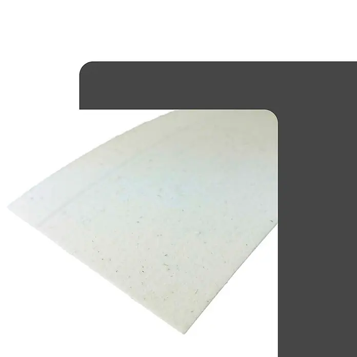 Strait-Flex Kantenschutz für Trockenbau 12x Kantenprofil 30,5m Rolle L-Bead 100 flex. Winkel Weiß - Weiß - Helle, gesprenkelte rechteckige Platte aus Fasermaterial.