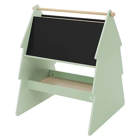 ECD Germany  Kreidetafel Tanne Kindertafel mit Ablage & Papierrolle MDF / Kiefer