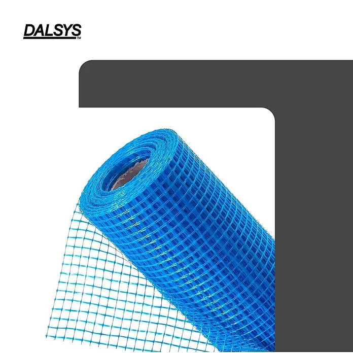 Dalsys Armierungsgewebe - 0,33 x 45 m, Glas - Rolle blaues Armierungsgewebe.