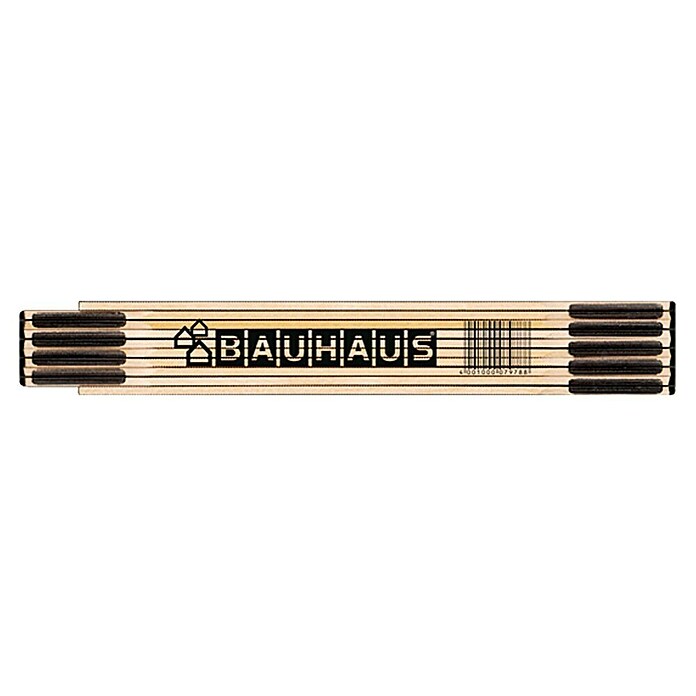 BAUHAUS Zložljivi meter  (2 m, Steklo brezov les) | 1942 - Maßbänder/Maßstäbe | BADM - Meßwerkzeuge | BAD - Handwerkzeuge | BA - Handwerkzeuge | B - Werkz/Masch/Maschzubeh/Auto | BAUHAUS