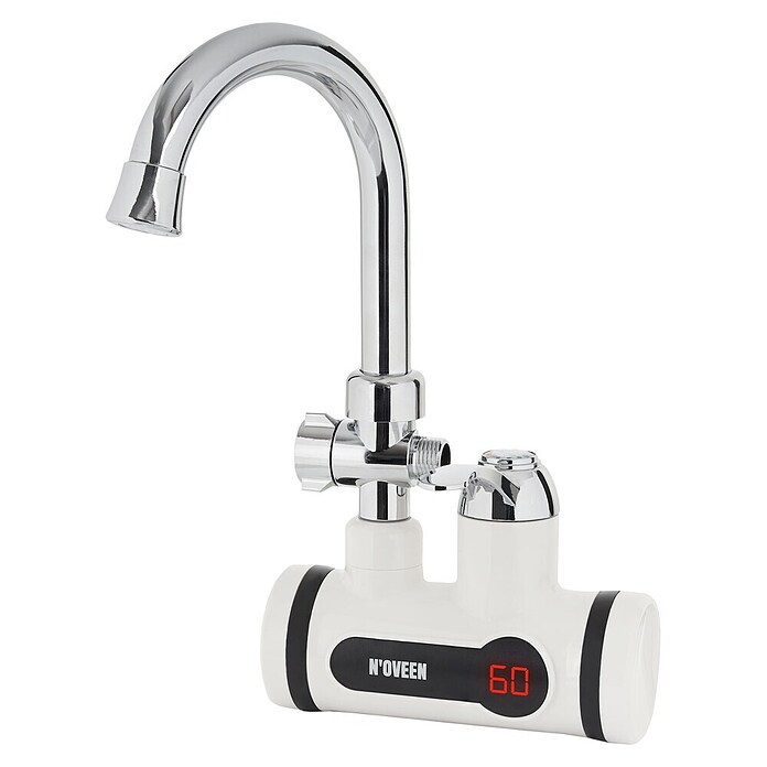 Protočni grijač slavina IWH370  (3.000 W - 3.600 W, 2 l/min - 2,5 l/min, Bijela) | BAUHAUS